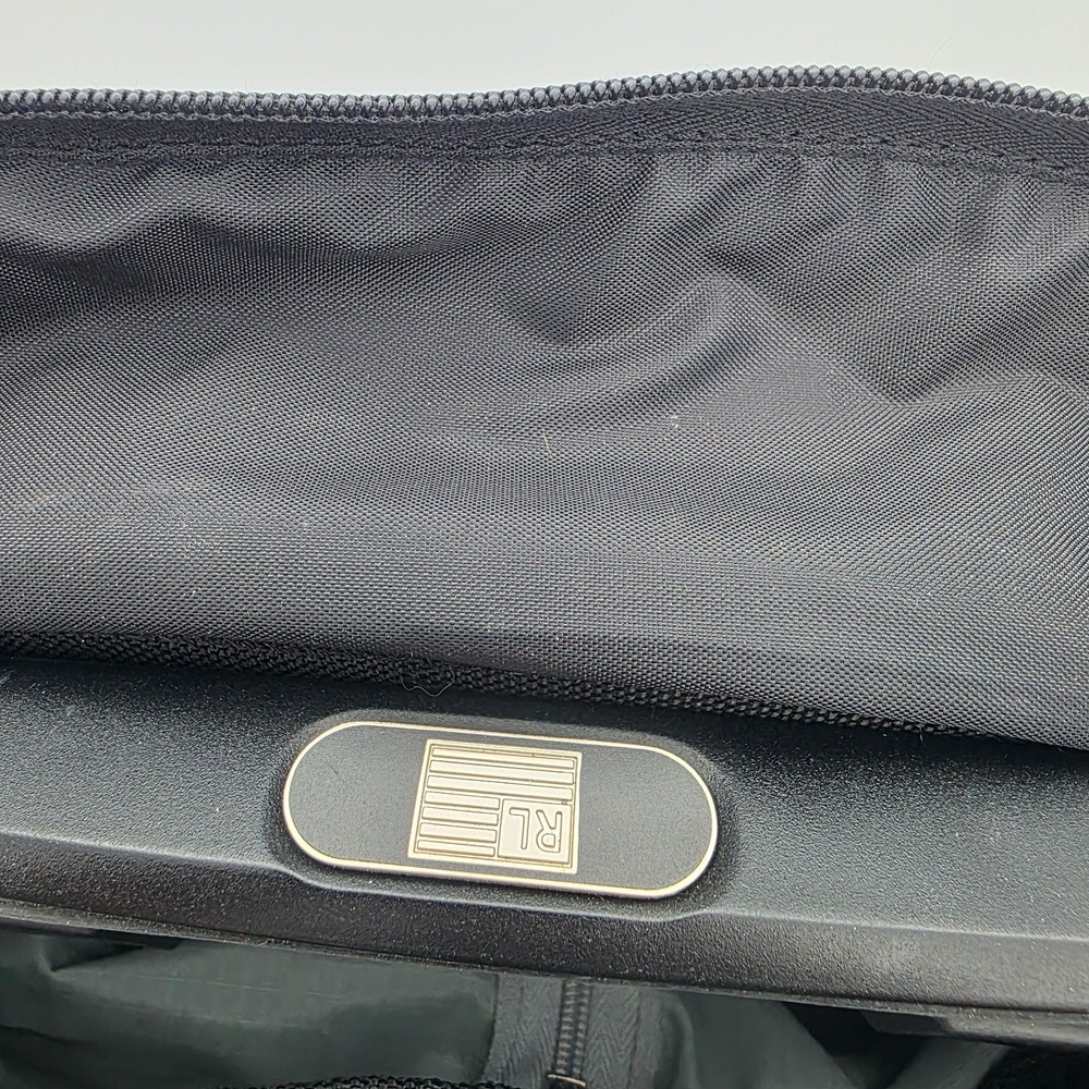 Ralph Lauren Polo Sport Roller Duffle Luggage‎ Bag Black Silver - Picture 10 of 16